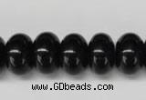 CON24 15.5 inches 10*16mm rondelle black onyx gemstone beads