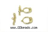 CONN07 6*24mm, 15-18mm copper toggle clasp gold plated