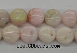 COP07 15.5 inches 13mm flat round natural pink opal beads wholesale