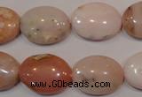 COP1025 15.5 inches 15*20mm oval natural pink opal gemstone beads