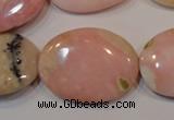 COP1027 15.5 inches 22*30mm oval natural pink opal gemstone beads