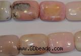 COP1034 15.5 inches 13*18mm rectangle natural pink opal gemstone beads