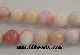 COP1062 15.5 inches 10mm round natural pink opal gemstone beads