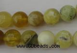 COP1204 15.5 inches 12mm round yellow opal gemstone beads