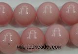 COP1216 15.5 inches 16mm round Chinese pink opal gemstone beads