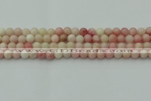 COP1226 15.5 inches 6mm round Chinese pink opal beads wholesale