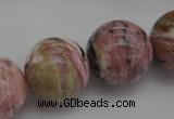 COP1257 15.5 inches 18mm round natural pink opal gemstone beads