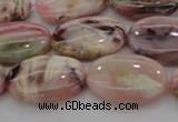 COP1274 15.5 inches 12*16mm oval natural pink opal gemstone beads