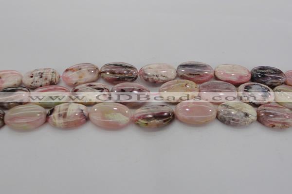 COP1277 15.5 inches 18*25mm oval natural pink opal gemstone beads