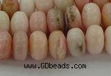 COP1287 15.5 inches 5*8mm rondelle natural pink opal beads