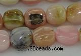 COP1299 15.5 inches 12*12mm square natural pink opal beads