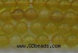 COP1301 15.5 inches 6mm round natural yellow opal gemstone beads