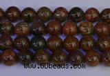 COP1360 15.5 inches 4mm round African green opal beads wholesale