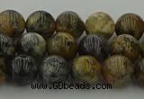 COP1382 15.5 inches 8mm round moss opal gemstone beads whholesale