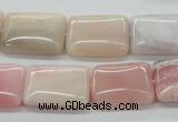 COP14 15.5 inches 15*20mm rectangle natural pink opal beads wholesale