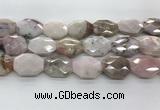 COP1497 22*28mm - 25*32mm faceted octagonal natural pink opal beads