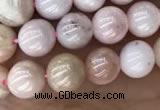 COP1541 15.5 inches 6mm round AB-color natural pink opal beads