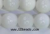 COP1618 15.5 inches 12mm round white opal gemstone beads