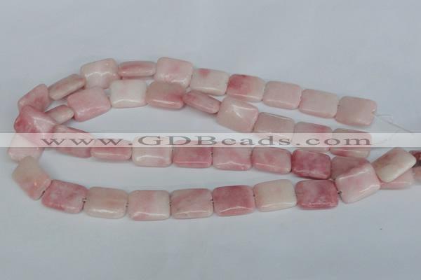 COP164 15.5 inches 30*40mm rectangle pink opal gemstone beads