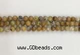 COP1670 15.5 inches 6mm round yellow opal gemstone beads