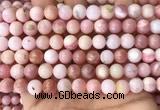 COP1694 15.5 inches 8mm round natural pink opal gemstone beads