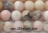 COP1702 15.5 inches 6mm round natural pink opal gemstone beads