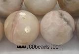 COP1717 15.5 inches 18mm faceted round natural pink opal beads