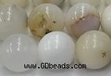 COP1727 15.5 inches 10mm round white opal beads wholesale