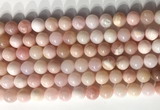 COP1797 15.5 inches 8mm round pink opal gemstone beads