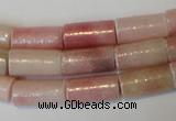 COP180 15.5 inches 8*16mm tube pink opal gemstone beads wholesale