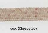 COP1820 15.5 inches 4mm round Chinese pink opal gemstone beads wholesale