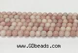 COP1822 15.5 inches 8mm round Chinese pink opal gemstone beads wholesale