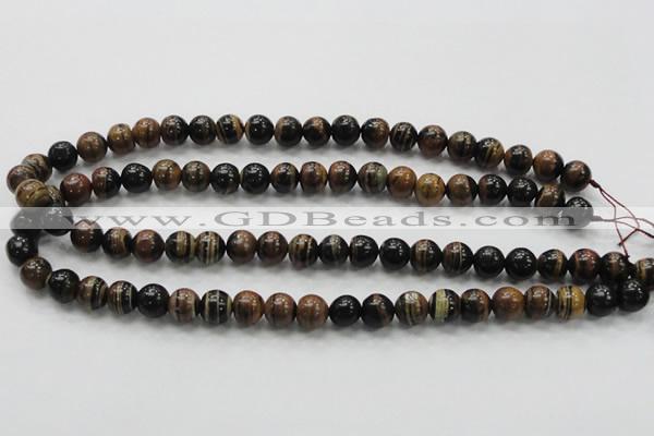 COP221 15.5 inches 10mm round natural brown opal gemstone beads