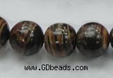 COP224 15.5 inches 16mm round natural brown opal gemstone beads