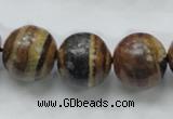 COP225 15.5 inches 18mm round natural brown opal gemstone beads