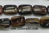 COP249 15.5 inches 12*16mm rectangle natural brown opal gemstone beads