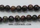 COP265 15.5 inches 8mm round natural grey opal gemstone beads