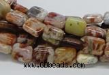 COP305 15.5 inches 8*10mm rectangle brandy opal gemstone beads wholesale