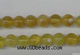 COP332 15.5 inches 8mm round yellow opal gemstone beads wholesale