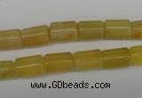 COP338 15.5 inches 8*11mm tube yellow opal gemstone beads