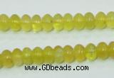 COP351 15.5 inches 5*8mm rondelle yellow opal gemstone beads wholesale