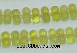 COP354 15.5 inches 6*12mm bone shape yellow opal gemstone beads