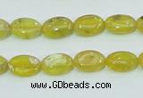 COP361 15.5 inches 9*12mm oval yellow opal gemstone beads wholesale