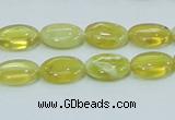 COP362 15.5 inches 10*14mm oval yellow opal gemstone beads wholesale