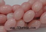 COP409 15.5 inches 10*14mm rice Chinese pink opal gemstone beads