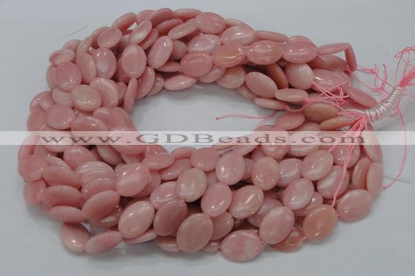 COP419 15.5 inches 14*18mm oval Chinese pink opal gemstone beads