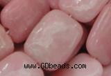 COP428 15.5 inches 20*30mm rectangle Chinese pink opal gemstone beads