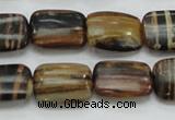 COP432 15.5 inches 13*18mm rectangle natural brown opal gemstone beads