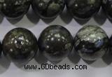 COP458 15.5 inches 18mm round natural grey opal gemstone beads