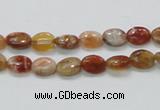 COP500 15.5 inches 6*8mm oval natural red opal gemstone beads